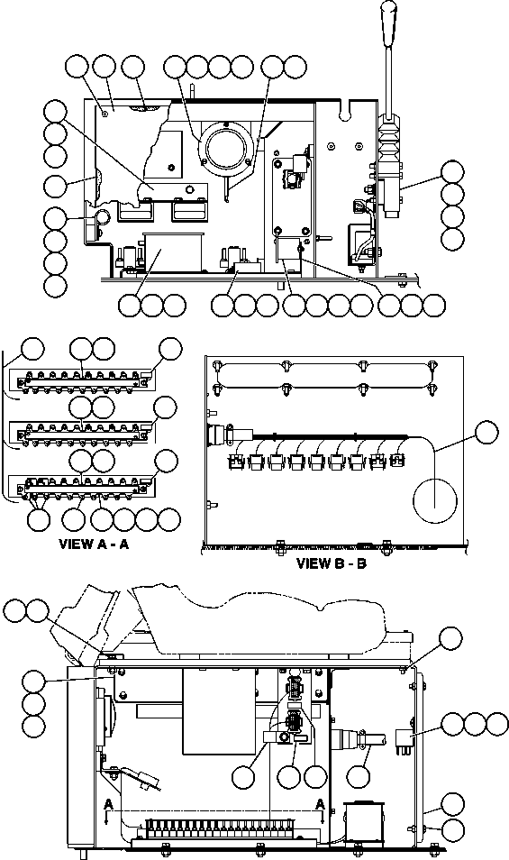 Komatsu parts book diagram for AFE50-BE 830E S/N A30706-A30708  DIAVIK: CAB INTERFACE COMPARTMENT - 1