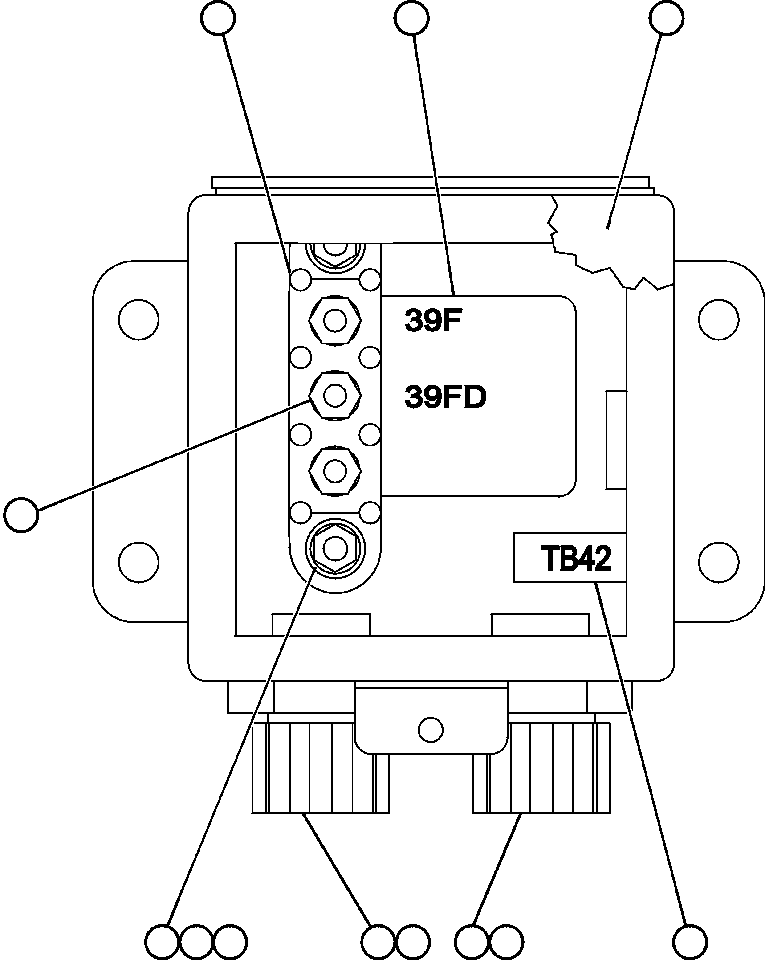 Komatsu parts book diagram for AFE50-BE 830E S/N A30706-A30708  DIAVIK: JUNCTION BOX ASSEMBLY - L.H. (EK7632)