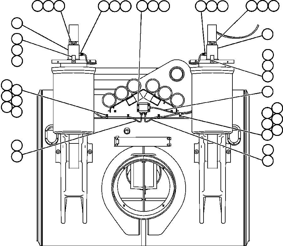 Komatsu parts book diagram for AFE50-BE 830E S/N A30706-A30708  DIAVIK: PAYLOAD METER III - REAR SUSPENSIONS