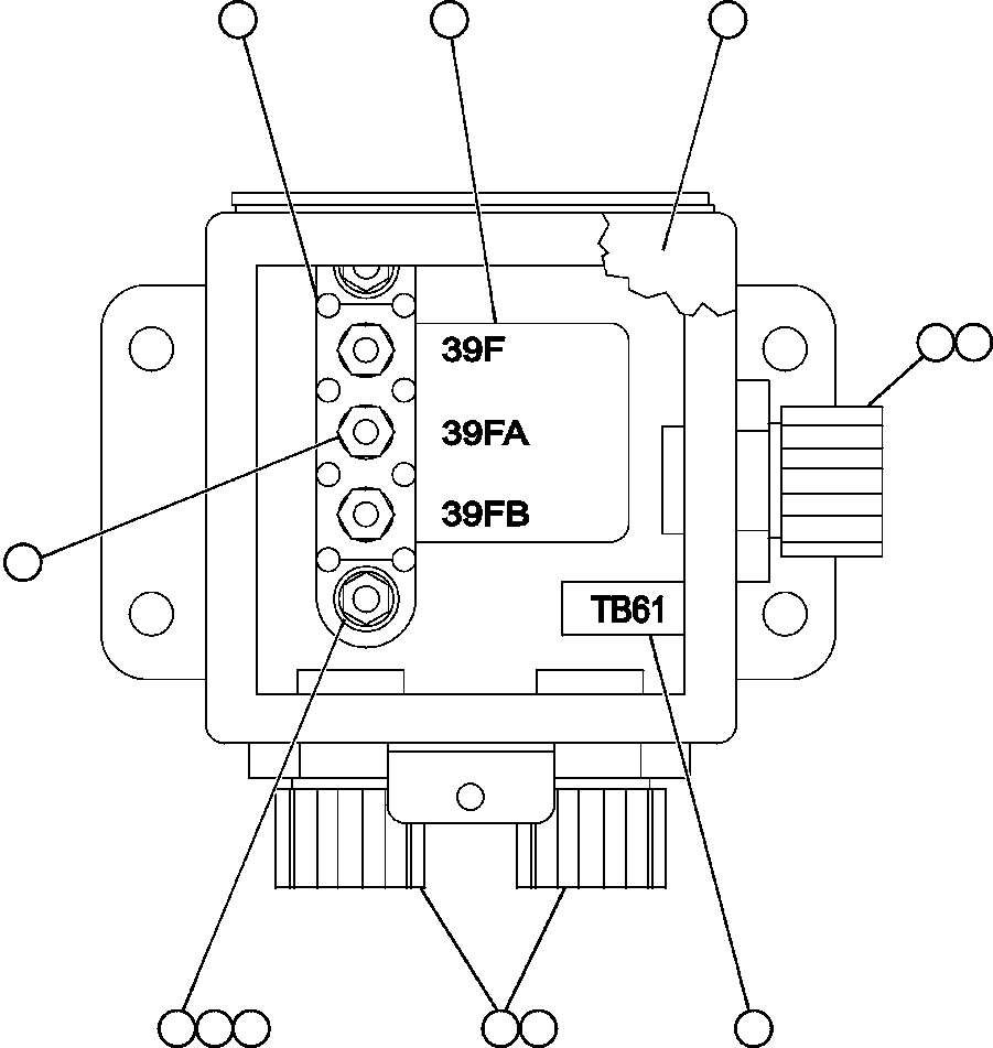 Komatsu parts book diagram for AFE50-BE 830E S/N A30706-A30708  DIAVIK: JUNCTION BOX ASSEMBLY - REAR (EK7631)