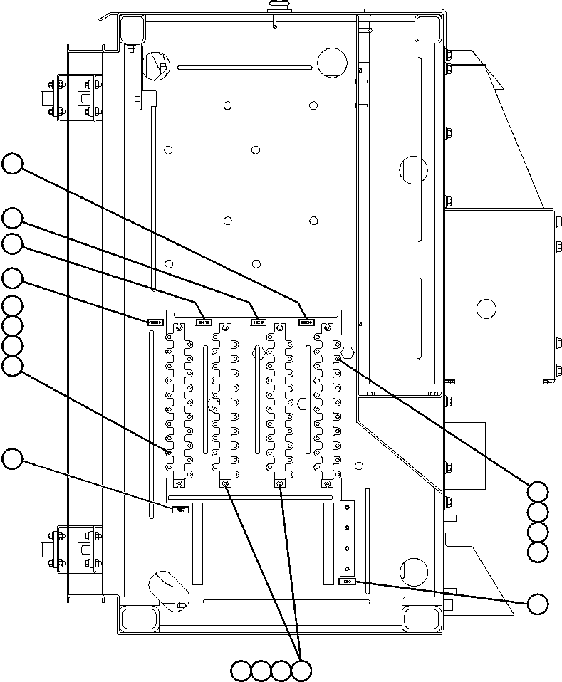 Komatsu parts book diagram for AFE50-BE 830E S/N A30706-A30708  DIAVIK: CONTROL CABINET RIGHT DOOR (LEFT SIDE WALL)