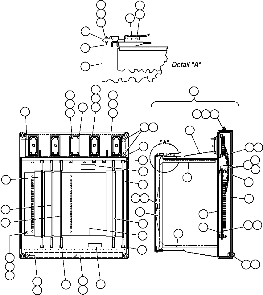 Komatsu parts book diagram for AFE50-BE 830E S/N A30706-A30708  DIAVIK: PANEL - STATEX III (PB8946)