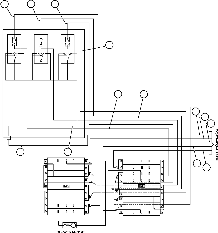Komatsu parts book diagram for AFE50-BF/BH 830E S/N A30709 & A30717-A30718  WEST ANGELAS: ELECTRIC POWER COMPONENTS WIRING - 1