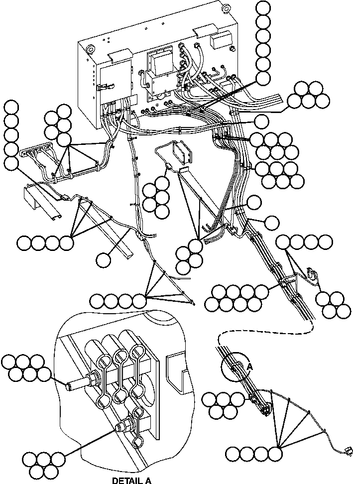 Komatsu parts book diagram for AFE50-BF/BH 830E S/N A30709 & A30717-A30718  WEST ANGELAS: CONTROL CABINET WIRING - FRAME