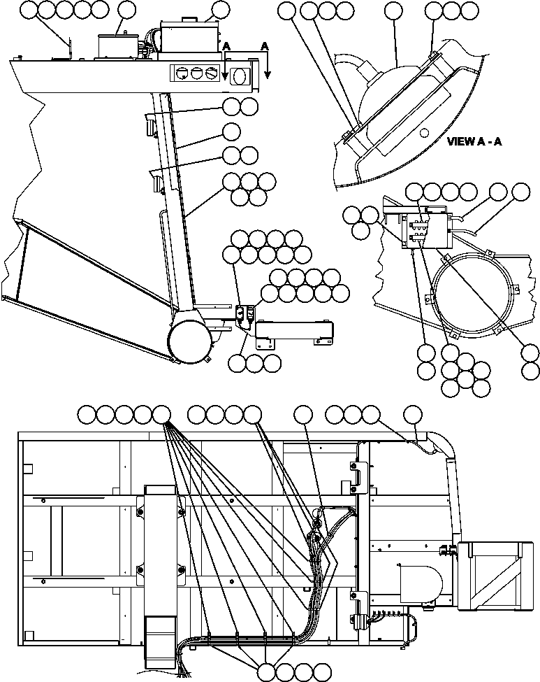 Komatsu parts book diagram for AFE50-BF/BH 830E S/N A30709 & A30717-A30718  WEST ANGELAS: RIGHT DECK ELECTRICAL GROUP