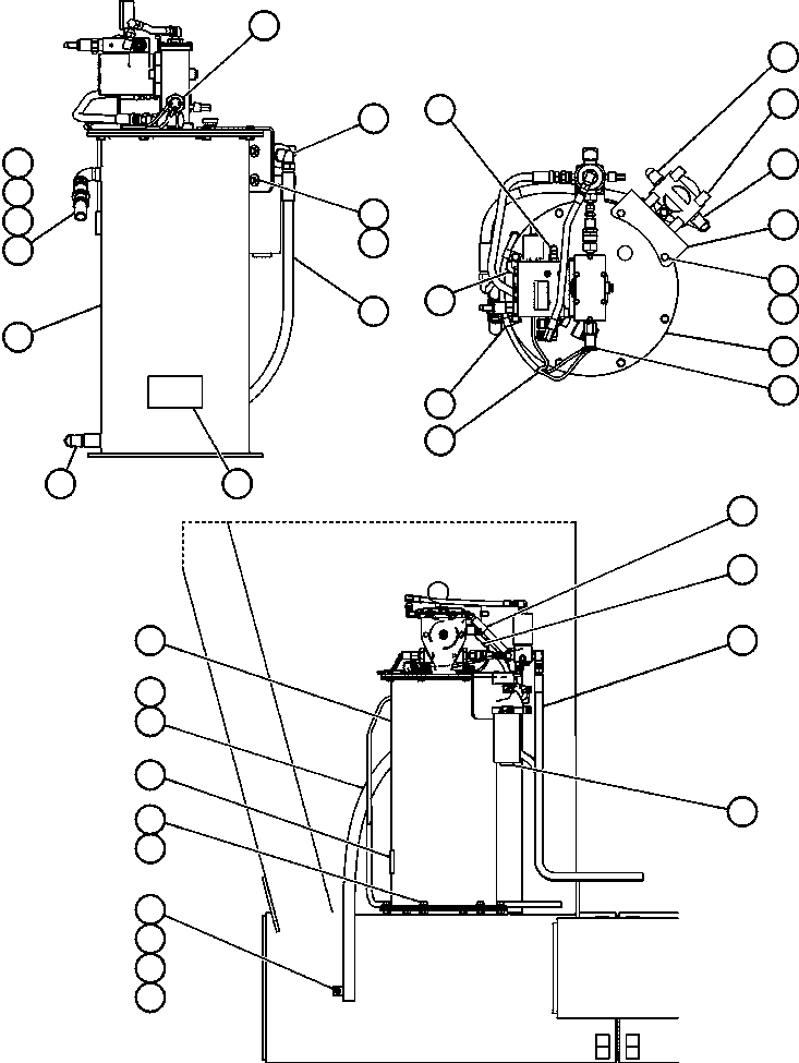 Komatsu parts book diagram for AFE50-BF/BH 830E S/N A30709 & A30717-A30718  WEST ANGELAS: AUTOMATIC LUBRICATION SYSTEM