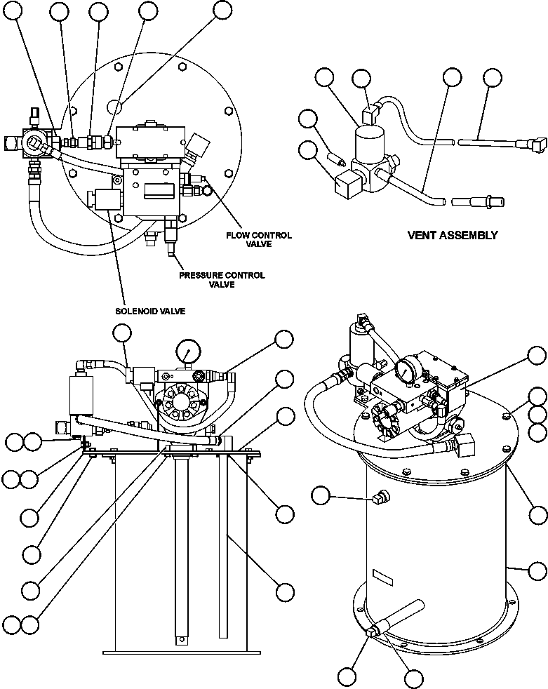Komatsu parts book diagram for AFE50-BF/BH 830E S/N A30709 & A30717-A30718  WEST ANGELAS: LUBE PUMP/CONTAINER ASSEMBLY (PC1149)