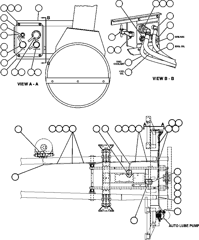 Komatsu parts book diagram for AFE50-BF/BH 830E S/N A30709 & A30717-A30718  WEST ANGELAS: SERVICE CENTER - L.H.