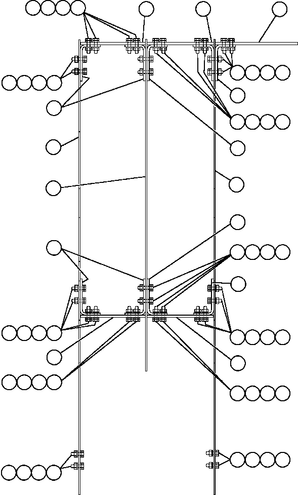 Komatsu parts book diagram for AFE50-BF/BH 830E S/N A30709 & A30717-A30718  WEST ANGELAS: ARC BARRIER ASSEMBLY (EG8405)