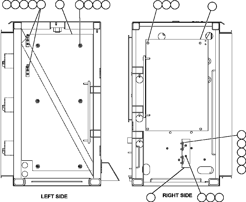 Komatsu parts book diagram for AFE50-BF/BH 830E S/N A30709 & A30717-A30718  WEST ANGELAS: CONTROL CABINET LEFT DOOR - SIDE WALLS
