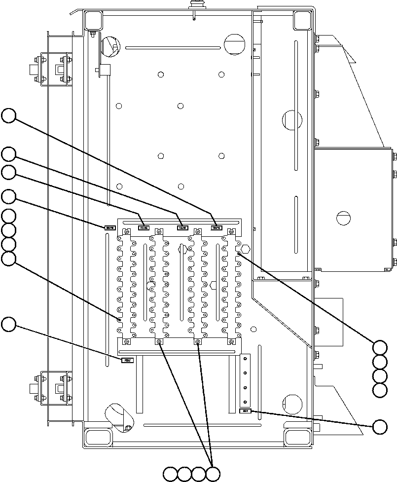 Komatsu parts book diagram for AFE50-BF/BH 830E S/N A30709 & A30717-A30718  WEST ANGELAS: CONTROL CABINET RIGHT DOOR (LEFT SIDE WALL)