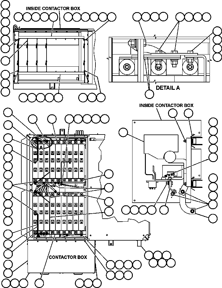Komatsu parts book diagram for AFE50-BF/BH 830E S/N A30709 & A30717-A30718  WEST ANGELAS: BLOWN GRID - 3 STEP, 18 ELEMENT - 2