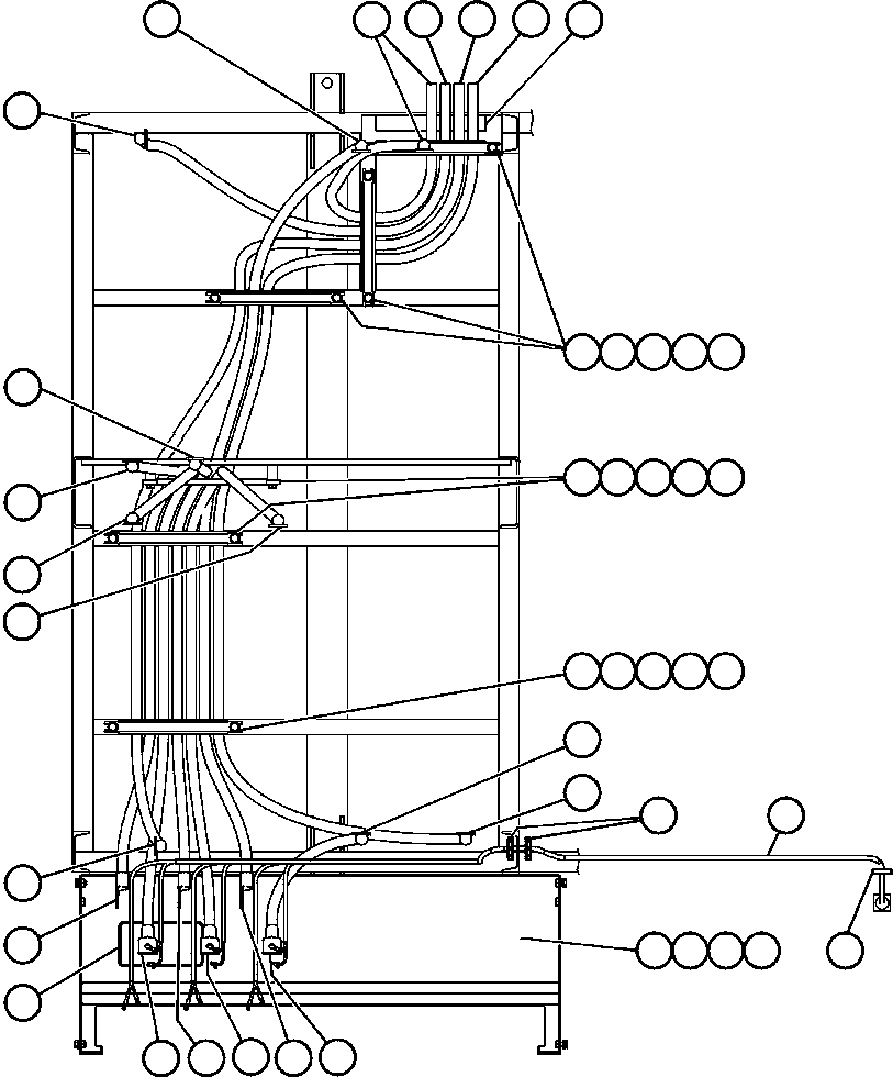 Komatsu parts book diagram for AFE50-BF/BH 830E S/N A30709 & A30717-A30718  WEST ANGELAS: BLOWN GRID - 3 STEP, 18 ELEMENT - 3