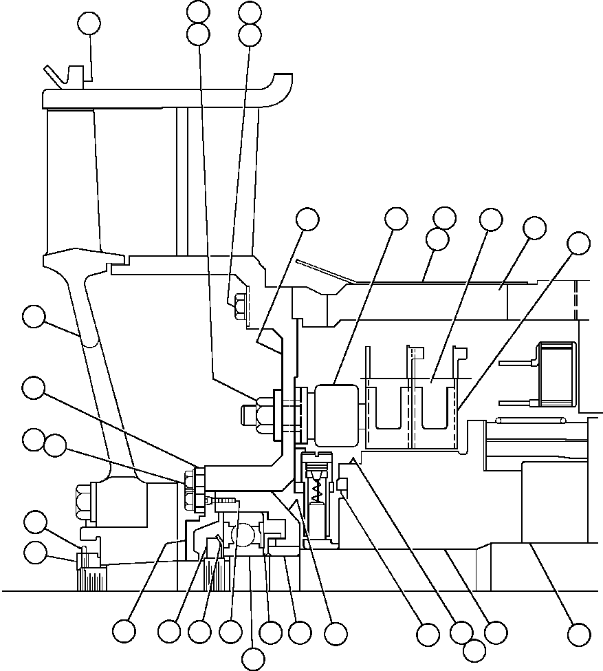 Komatsu parts book diagram for AFE50-BF/BH 830E S/N A30709 & A30717-A30718  WEST ANGELAS: BLOWER UNIT (PB9278)