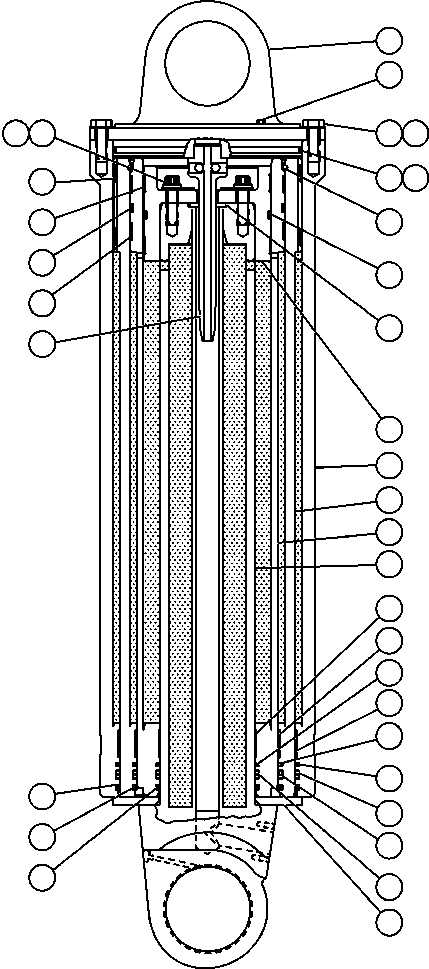 Dump Trucks Komatsu / AFE50-BJ 830E S/N A30722 - A30726  PASMINCO CENTURY ZINC(AFE50-BJ) / HOIST CYLINDER ASSEMBLY (EK7083)(332 : 41766)