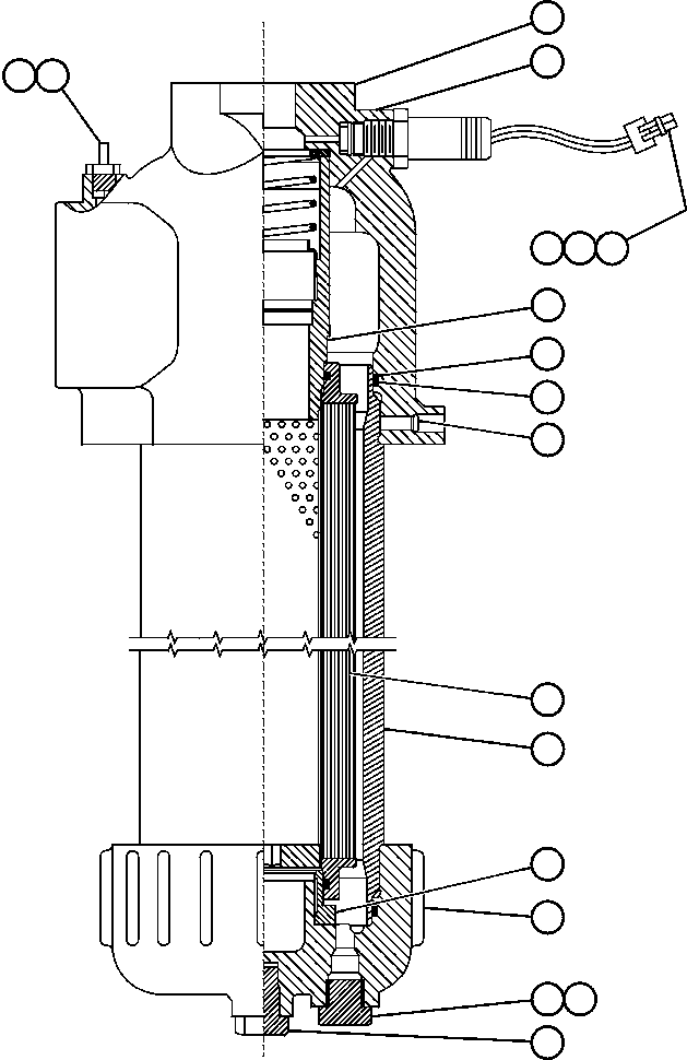 Dump Trucks Komatsu / AFE50-BJ 830E S/N A30722 - A30726  PASMINCO CENTURY ZINC(AFE50-BJ) / HYDRAULIC FILTER (HOIST/BRAKE COOLING) (EH1241)(338 : 60472)