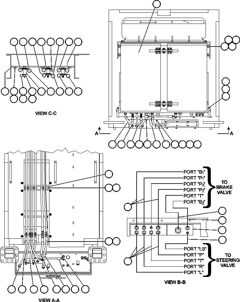 Komatsu parts book diagram for AFE50-CE 830E S/N A30811-A30814   EPSA: BRAKE CABINET/CAB PIPING