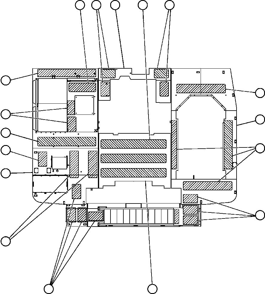 Komatsu parts book diagram for AFE50-CH 830E S/N A30818-A30819 & A30821 & A30826-A30830   ANTELOPE COAL: DECK SECTIONS & SAFETY WALKS