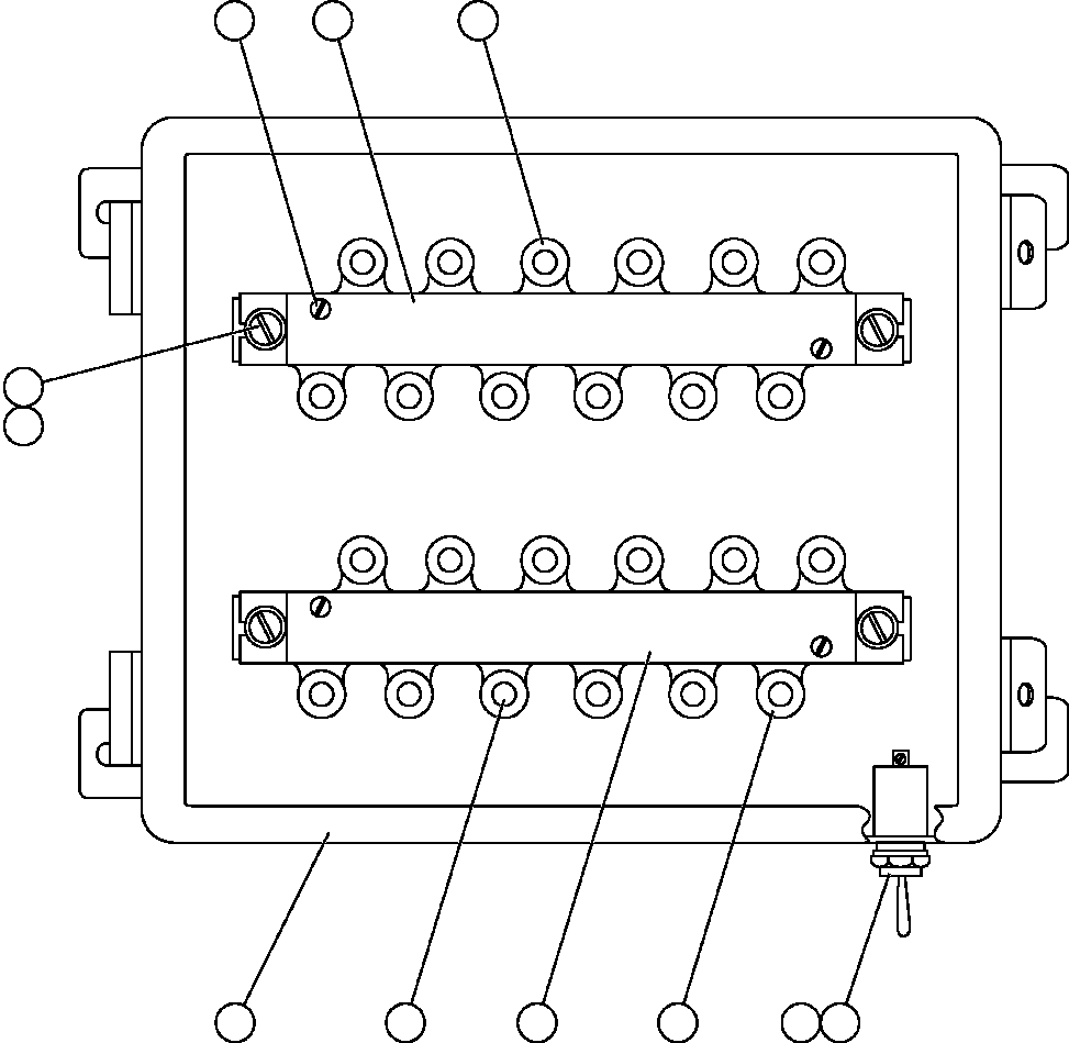 Komatsu parts book diagram for AFE50-CH 830E S/N A30818-A30819 & A30821 & A30826-A30830   ANTELOPE COAL: L.H. JUNCTION BOX ASSEMBLY