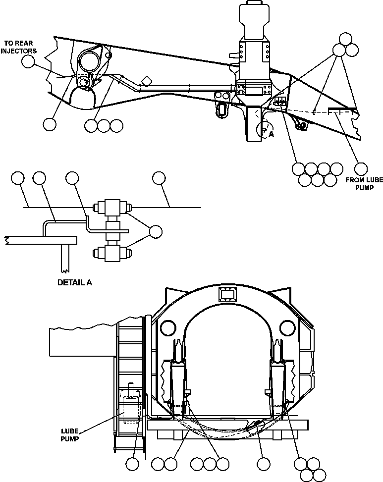 Komatsu parts book diagram for AFE50-CH 830E S/N A30818-A30819 & A30821 & A30826-A30830   ANTELOPE COAL: AUTOMATIC LUBRICATION SYSTEM - 1