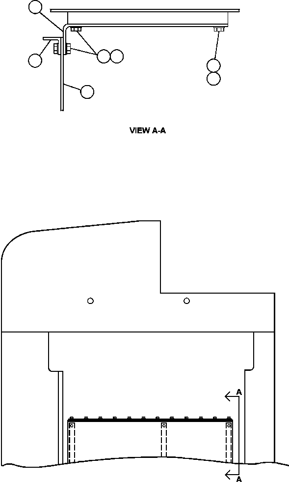 Komatsu parts book diagram for AFE50-CK 830E S/N A30825   APPALACHIAN FUEL: UNDER CAB MUDFLAP INSTALLATION