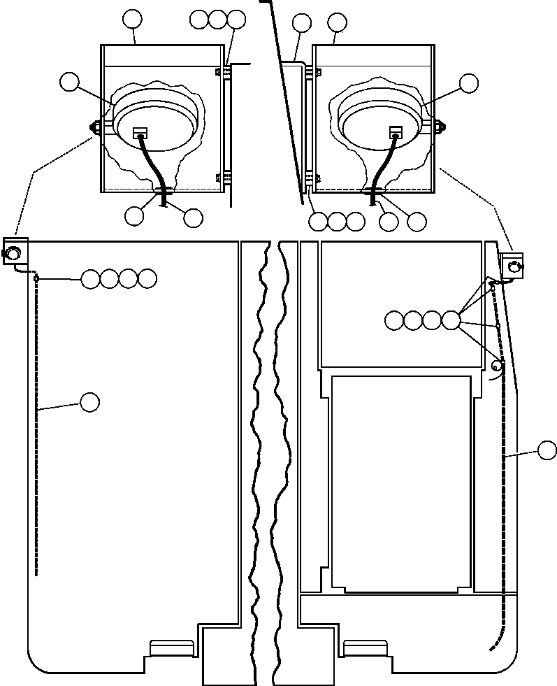 Komatsu parts book diagram for AFE50-CK 830E S/N A30825   APPALACHIAN FUEL: BACKUP LIGHT INSTALLATION