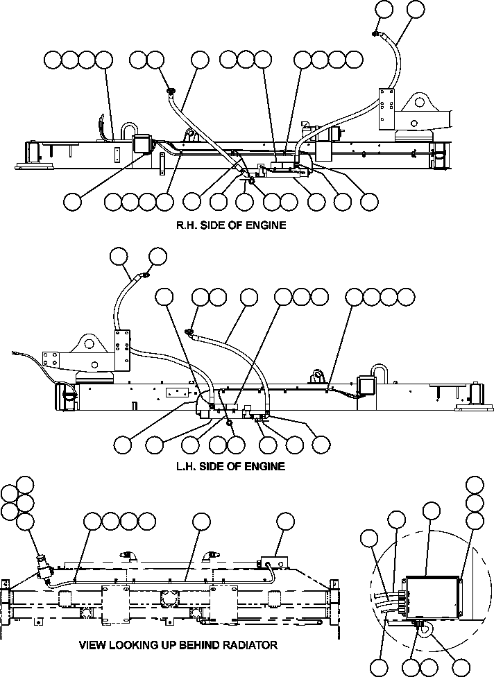 Komatsu parts book diagram for AFE50-CK 830E S/N A30825   APPALACHIAN FUEL: ENGINE OIL/COOLANT HEATERS (HOTSTART)