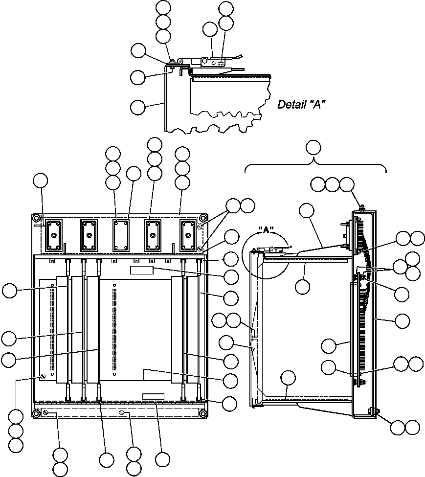 Komatsu parts book diagram for AFE50-CK 830E S/N A30825   APPALACHIAN FUEL: TERMINAL BOARDS - 1