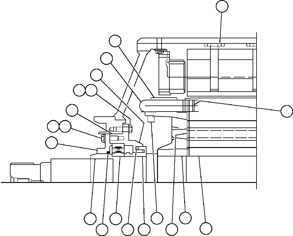 Komatsu parts book diagram for AFE50-CK 830E S/N A30825   APPALACHIAN FUEL: MOTORIZED WHEEL - 787FS11 - 4