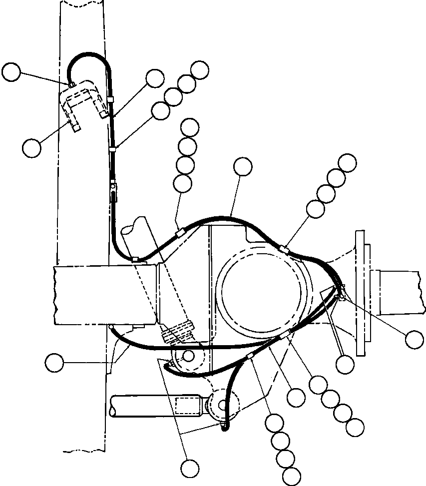 Komatsu parts book diagram for AFE50-CP 830E S/N A30842-A30844              ANTELOPE COAL: FRONT LUBRICATION GROUP