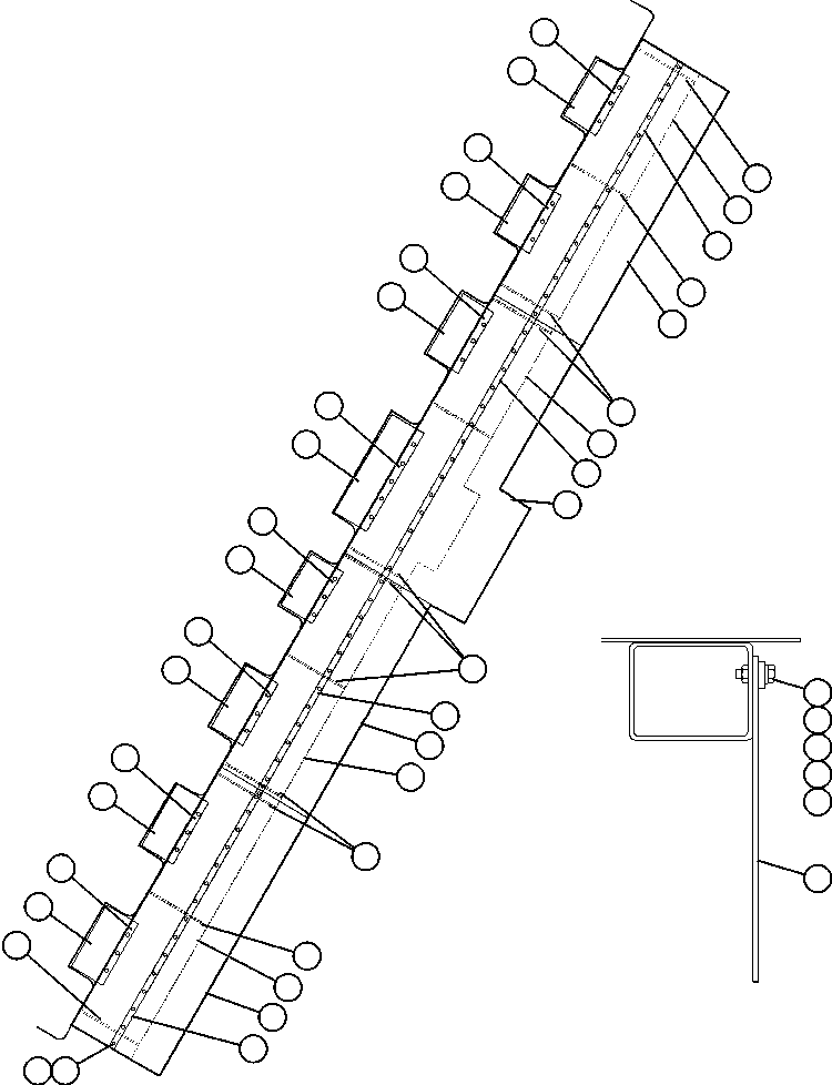 Komatsu parts book diagram for AFE50-CP 830E S/N A30842-A30844              ANTELOPE COAL: MUD FLAP INSTALLATION - 5