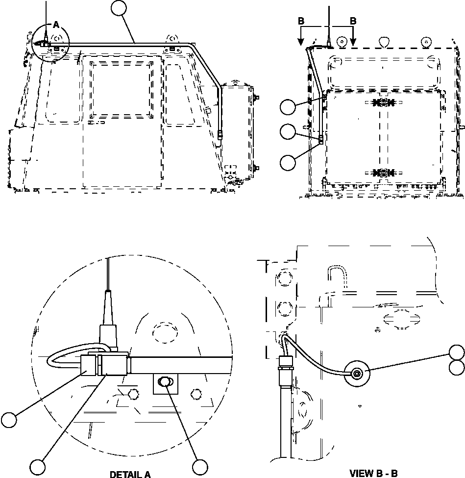 Komatsu parts book diagram for AFE50-CP 830E S/N A30842-A30844              ANTELOPE COAL: ORBCOMM CAB INSTALLATION
