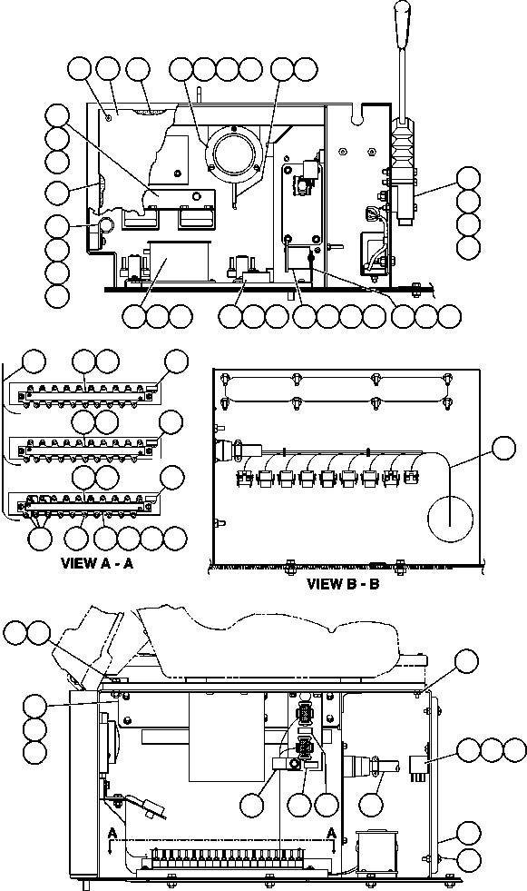 Komatsu parts book diagram for AFE50-CP 830E S/N A30842-A30844              ANTELOPE COAL: CAB INTERFACE COMPARTMENT - 1