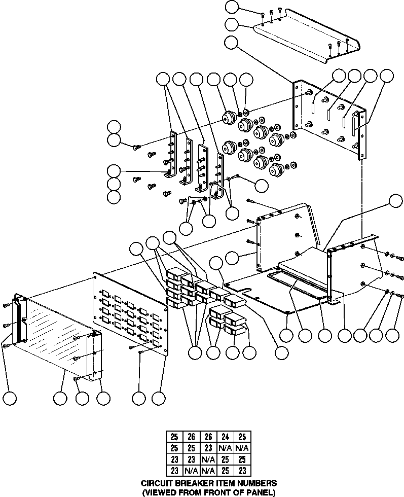Komatsu parts book diagram for AFE50-CP 830E S/N A30842-A30844              ANTELOPE COAL: DISTRIBUTION POWER BUS