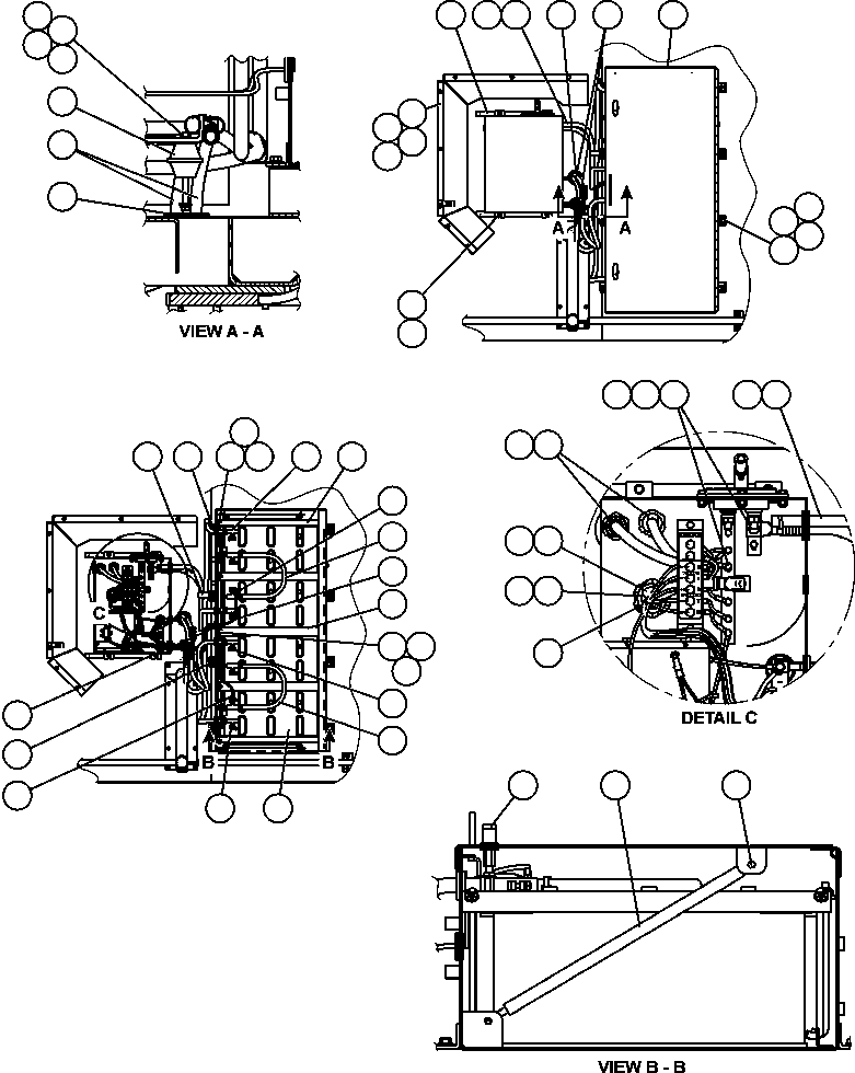 Komatsu parts book diagram for AFE50-CP 830E S/N A30842-A30844              ANTELOPE COAL: BATTERIES, BATTERY BOX & WIRING