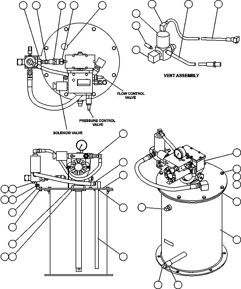 Komatsu parts book diagram for AFE50-CP 830E S/N A30842-A30844              ANTELOPE COAL: LUBE PUMP/CONTAINER ASSEMBLY (PC1768)