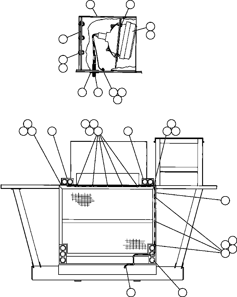 Komatsu parts book diagram for AFE50-CP 830E S/N A30842-A30844              ANTELOPE COAL: HI-MOUNTED HEAD LIGHTS