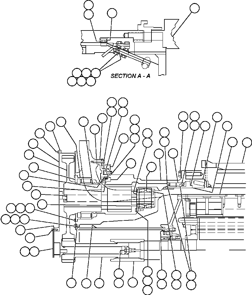 Komatsu parts book diagram for AFE50-CP 830E S/N A30842-A30844              ANTELOPE COAL: MOTORIZED WHEEL - 787FS11 - 2