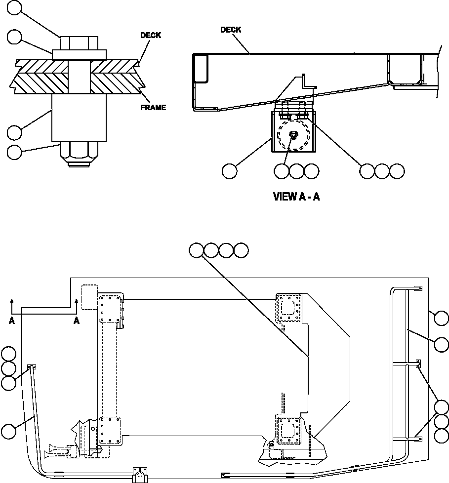 Komatsu parts book diagram for AFE50-CZ 830E S/N A30886    I.O.C.C.: L.H. DECK MOUNTING & MISCELLANEOUS