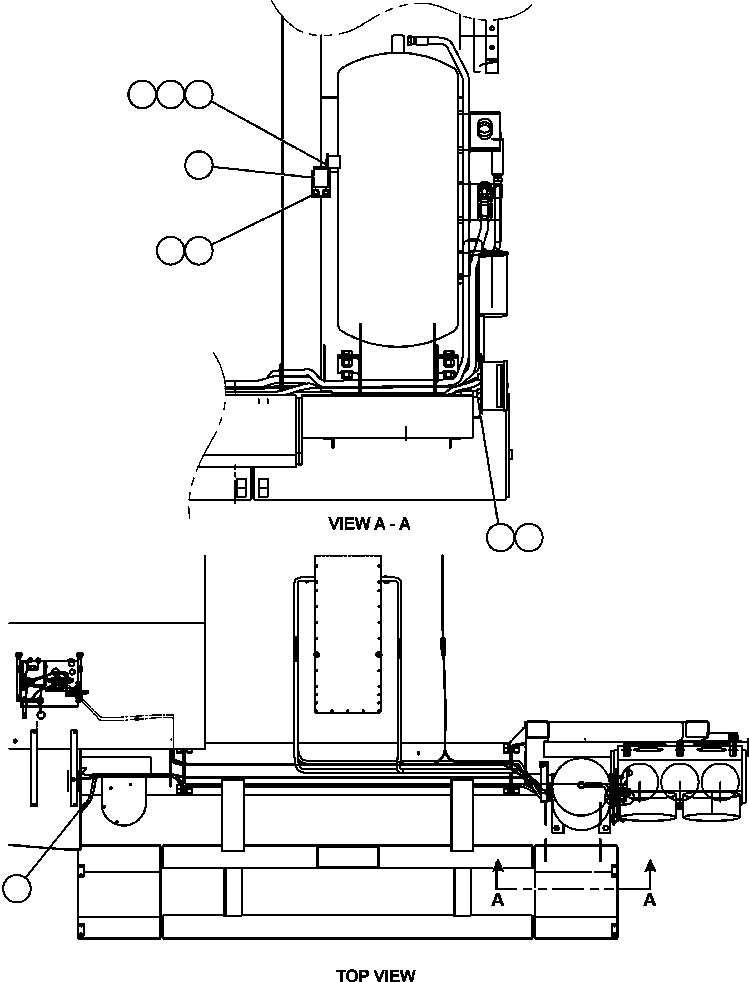 Komatsu parts book diagram for AFE50-CZ 830E S/N A30886    I.O.C.C.: ENGINE OIL RESERVE SYSTEM