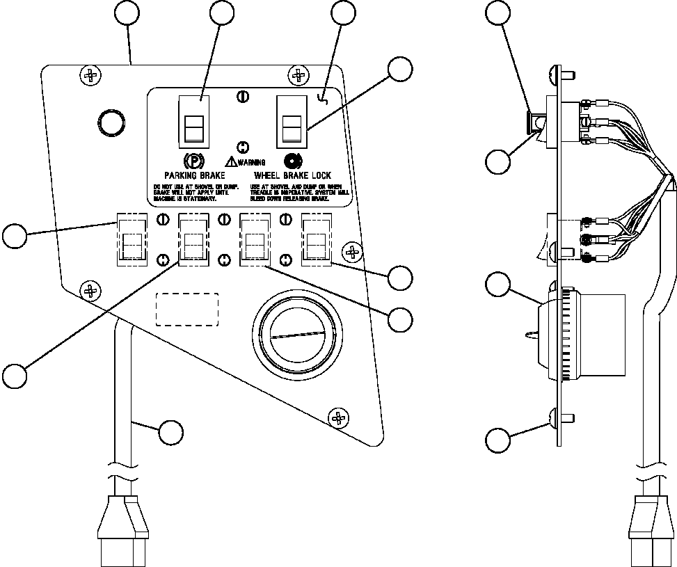 Komatsu parts book diagram for AFE50-CZ 830E S/N A30886    I.O.C.C.: UPPER R.H. DASH MODULE (SM5458)