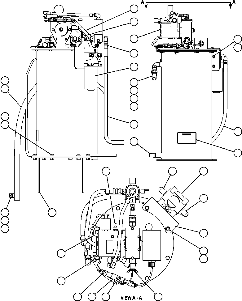 Komatsu parts book diagram for AFE50-CZ 830E S/N A30886    I.O.C.C.: AUTOMATIC LUBRICATION SYSTEM