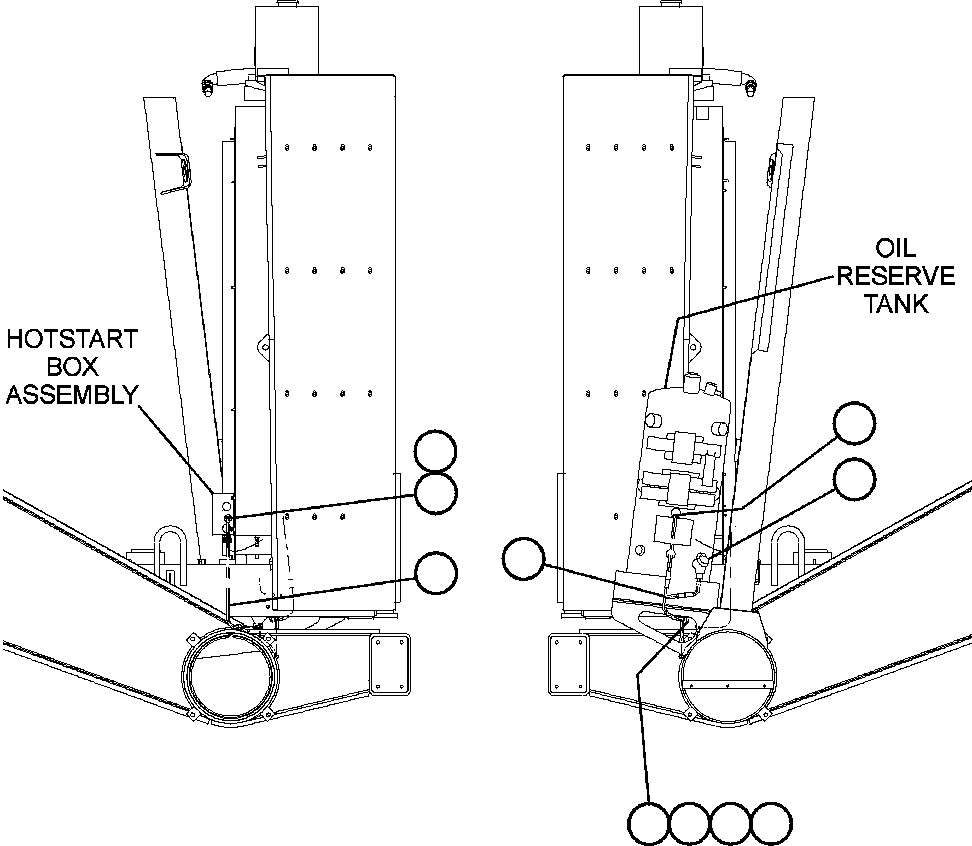 Komatsu parts book diagram for AFE50-CZ 830E S/N A30886    I.O.C.C.: RESERVE TANK HEATER (HOTSTART)