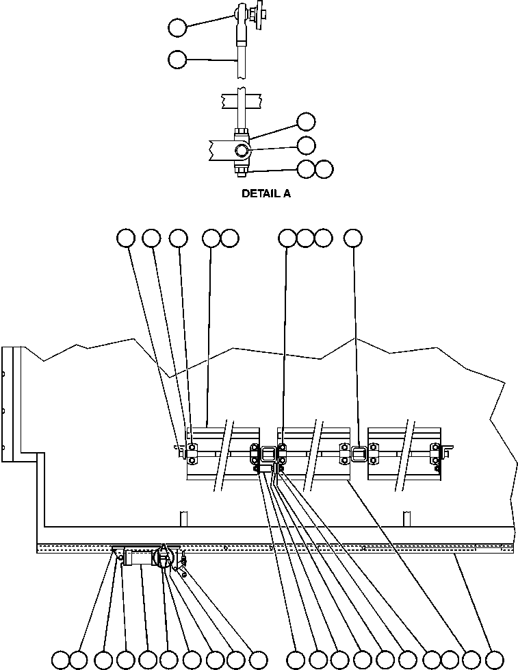Komatsu parts book diagram for AFE50-CZ 830E S/N A30886    I.O.C.C.: RADIATOR SHUTTER ASSEMBLY (PC1670)