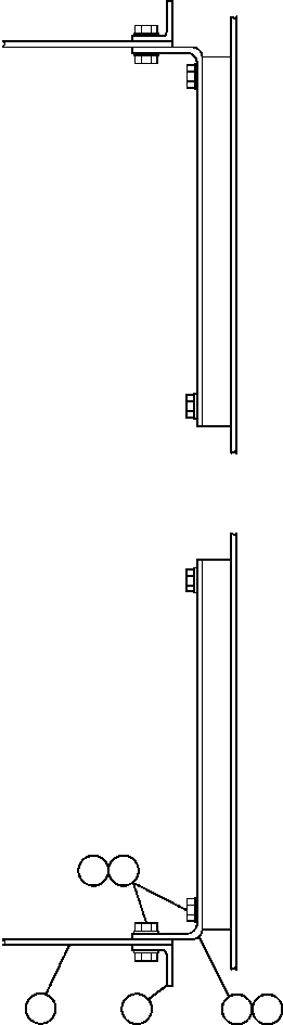 Komatsu parts book diagram for AFE50-G/H 830E S/N A30570-A30573, A30575-A30583 & A30586-A30588 LOS PELAMBRES: UNDER - CAB MUDFLAP INSTALLATION