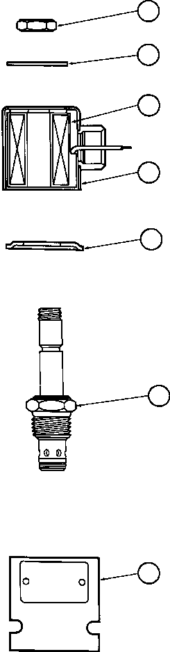 Komatsu parts book diagram for AFE50-G/H 830E S/N A30570-A30573, A30575-A30583 & A30586-A30588 LOS PELAMBRES: SOLENOID VALVE ASSEMBLY (PB7242)