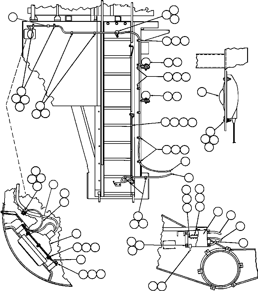 Komatsu parts book diagram for AFE50-G/H 830E S/N A30570-A30573, A30575-A30583 & A30586-A30588 LOS PELAMBRES: RIGHT UPRIGHT ELECTRICAL GROUP