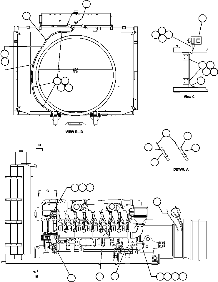 Komatsu parts book diagram for AFE50-G/H 830E S/N A30570-A30573, A30575-A30583 & A30586-A30588 LOS PELAMBRES: ENGINE WIRING - 4