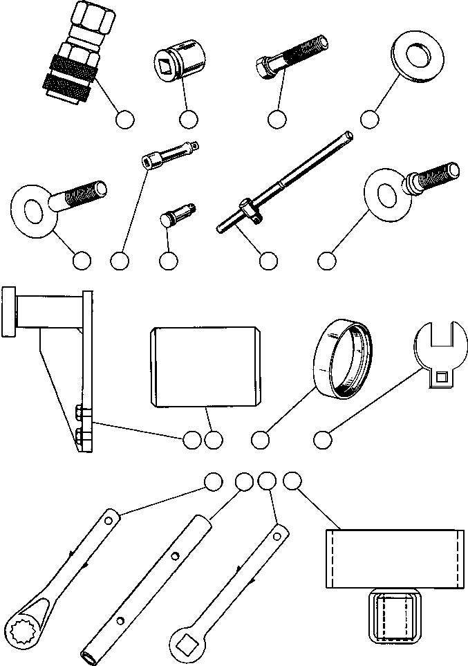 Komatsu parts book diagram for AFE50-G/H 830E S/N A30570-A30573, A30575-A30583 & A30586-A30588 LOS PELAMBRES: TOOL GROUP - INTERNATIONAL (EB6678)