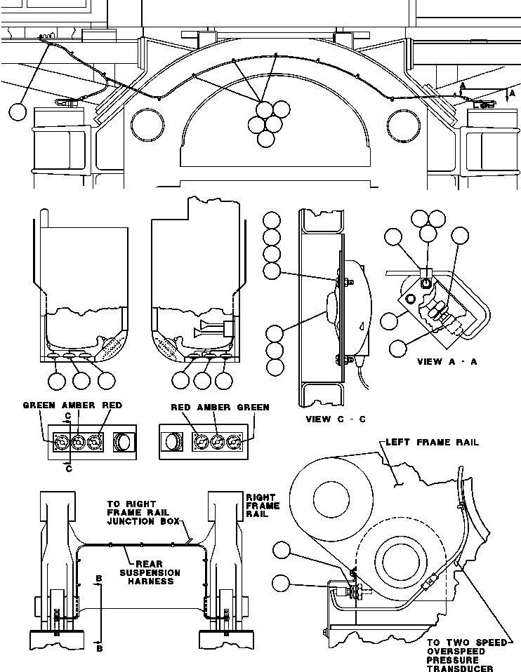 Komatsu parts book diagram for AFE50-G/H 830E S/N A30570-A30573, A30575-A30583 & A30586-A30588 LOS PELAMBRES: PAYLOAD METER SYSTEM